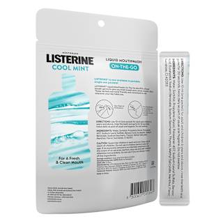 Listerine Liquid Mouthwash Sachets Cool Mint
