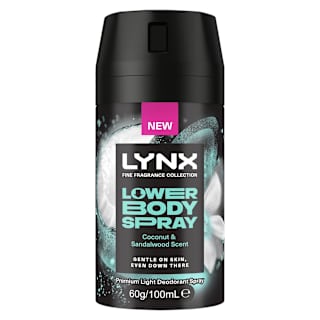 Lynx Lower Body Deodorant Aerosol Fine Fragrance Collection Coconut & Sandalwood