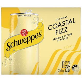 Schweppes Coastal Fizz Lemon & Lychee Flavour