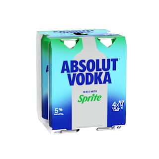 Absolut Vodka Mixed With Sprite Multipack Cans