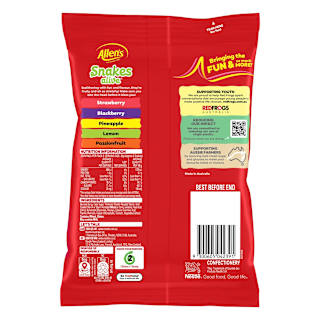 Allen's Snakes Alive Lollies Bag