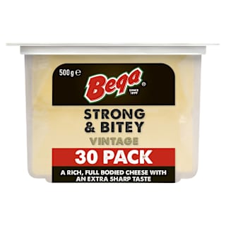 Bega Strong & Bitey Vintage Natural Cheese Slices