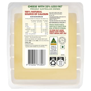 Bega Country Light Tasty 25% Less Fat Natural Cheese Slices