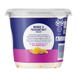 Dairy Farmers Thick & Creamy Yoghurt Passionfruit & Mango