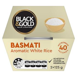 Black & Gold Basmati Microwave Rice Cups