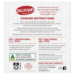 INGHAM'S Chicken Breast Schnitzel