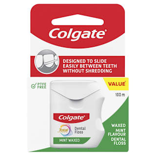 Colgate Dental Ribbon Total Mint Waxed 100m