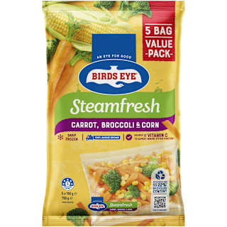 Birds Eye Steam Fresh Broccoli, Carrots & Corn