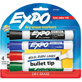 Expo Bullet Dry Erase Markers 4 Colours