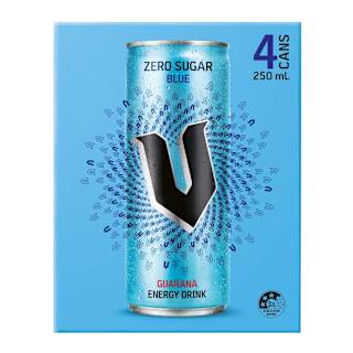 V Guarana Energy Drink Sugarfree Blue