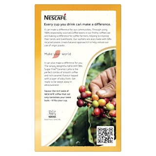Nescafe 98% Sugar Free Caramel Latte Sachets