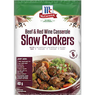 McCormick Slow Cookers Beef & Red Wine