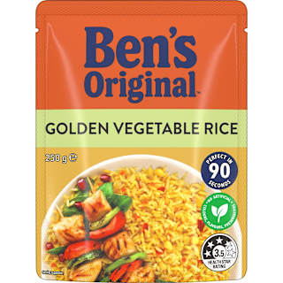 Ben's Original Golden Vegetable Microwave Rice Pouch