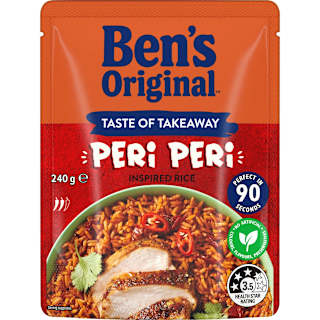 Ben's Original Taste of Takeaway PeriPeri Microwave Rice Pouch