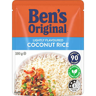 Ben's Original Lightly Flavoured Coconut Microwave Rice Pouch