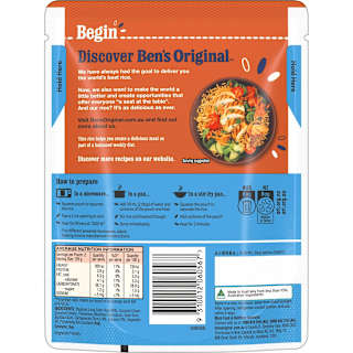 Ben's Original Lightly Flavoured Coconut Microwave Rice Pouch