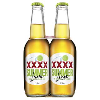 XXXX Summer Bright Lager with Lime Bottle