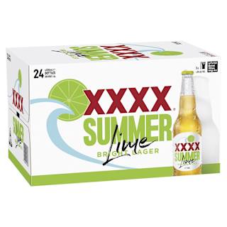 XXXX Summer Bright Lager with Lime Bottle