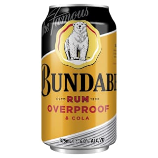 Bundaberg Overproof Rum & Cola Can