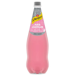 Schweppes Traditional Zero Sugar Pink Lemonade With Natural Strawberry Flavour