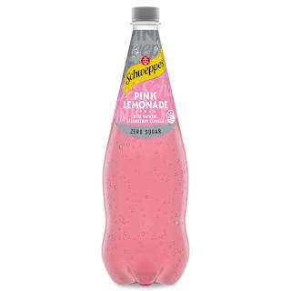 Schweppes Traditional Zero Sugar Pink Lemonade With Natural Strawberry Flavour