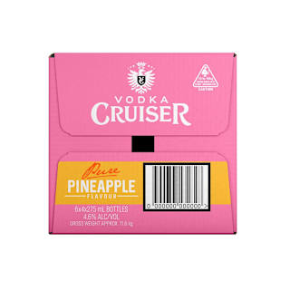 Vodka Cruiser Pure Pineapple 4.6% Bottle