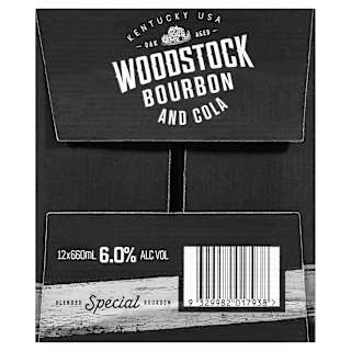 Woodstock Bourbon & Cola 6.0% 660ml Bottle