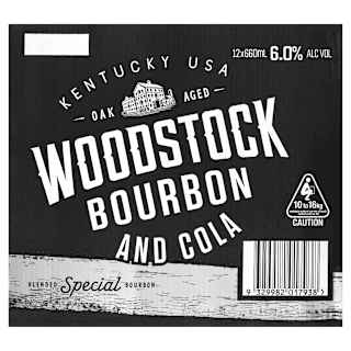Woodstock Bourbon & Cola 6.0% 660ml Bottle