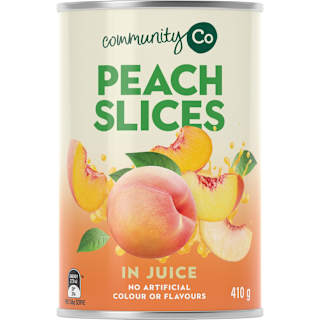 Community Co Peach slices in Juice