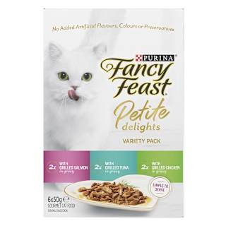 Purina Fancy Feast Adult Pet Food Petite Delight Salmon Tuna Chicken