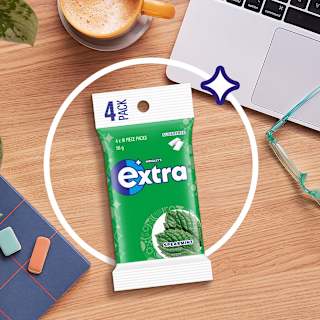 Extra White Spearmint Chewing Gum Sugar Free