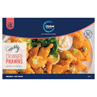 Global Seafoods Prawn Cutlets Crumbed