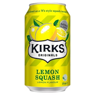 Kirks Lemon Squash Can Soft Drink