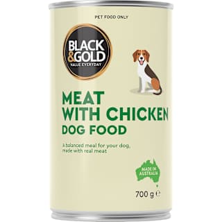 Black & Gold Meat with Chicken Dogfood
