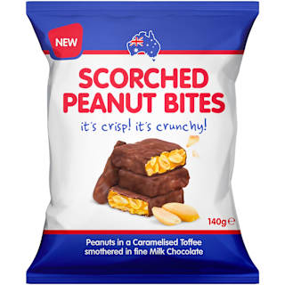 Scorched Peanut Bar Bites