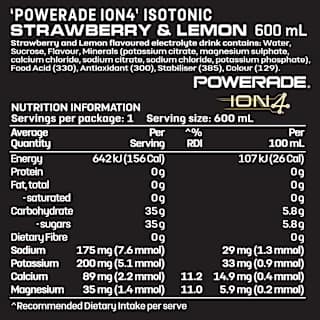 Powerade Strawberry & Lemon Sports Drink Sipper Cap