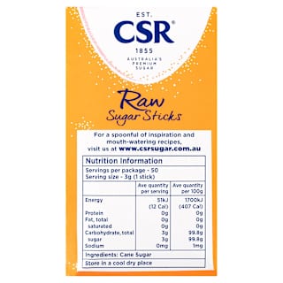 CSR Raw Sugar Sticks