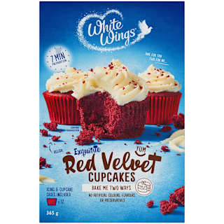White Wings Cupcake Mix Red Velvet