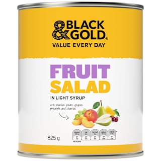 Black & Gold Fruit Salad Light Syrup