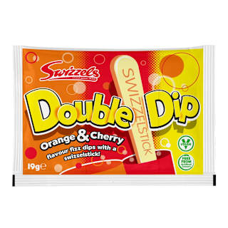 Swizzels Double Dip Orange & Cherry Flavour Dips