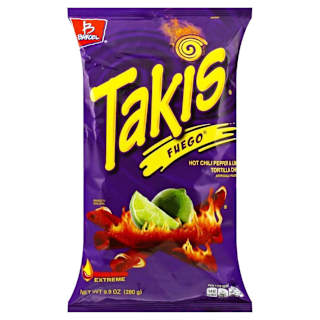 Takis Fuego Hot Chilli Pepper & Lime Tortilla Chips