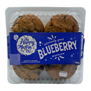 The Happy Muffin Co Blueberry Muffin