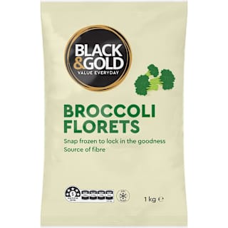 Black & Gold Broccoli Frozen Florets