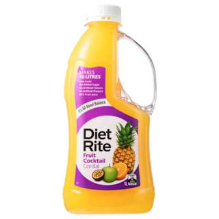 Diet Rite Cordial Fruit Cocktail
