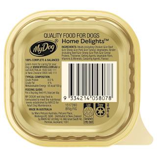 My Dog Home Delights Dog Food Beef & Vegetables