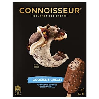 Connoisseur Ice Cream Cookies & Cream Ice Cream