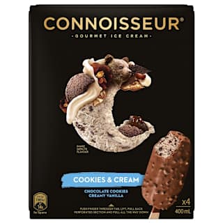Connoisseur Ice Cream Cookies & Cream Ice Cream