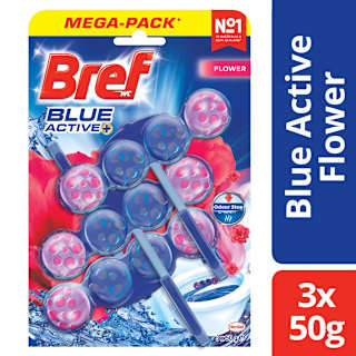 Bref Blue Active Flower Toilet Cleaner