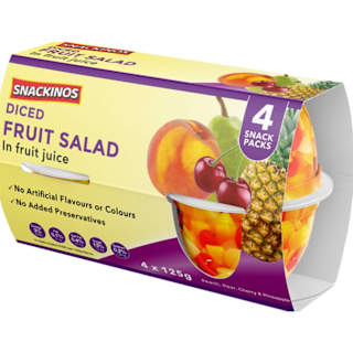 Snackinos Diced Fruit Salad in Juice