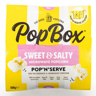 PopBox Microwave Popcorn Sweet & Salty Flavour